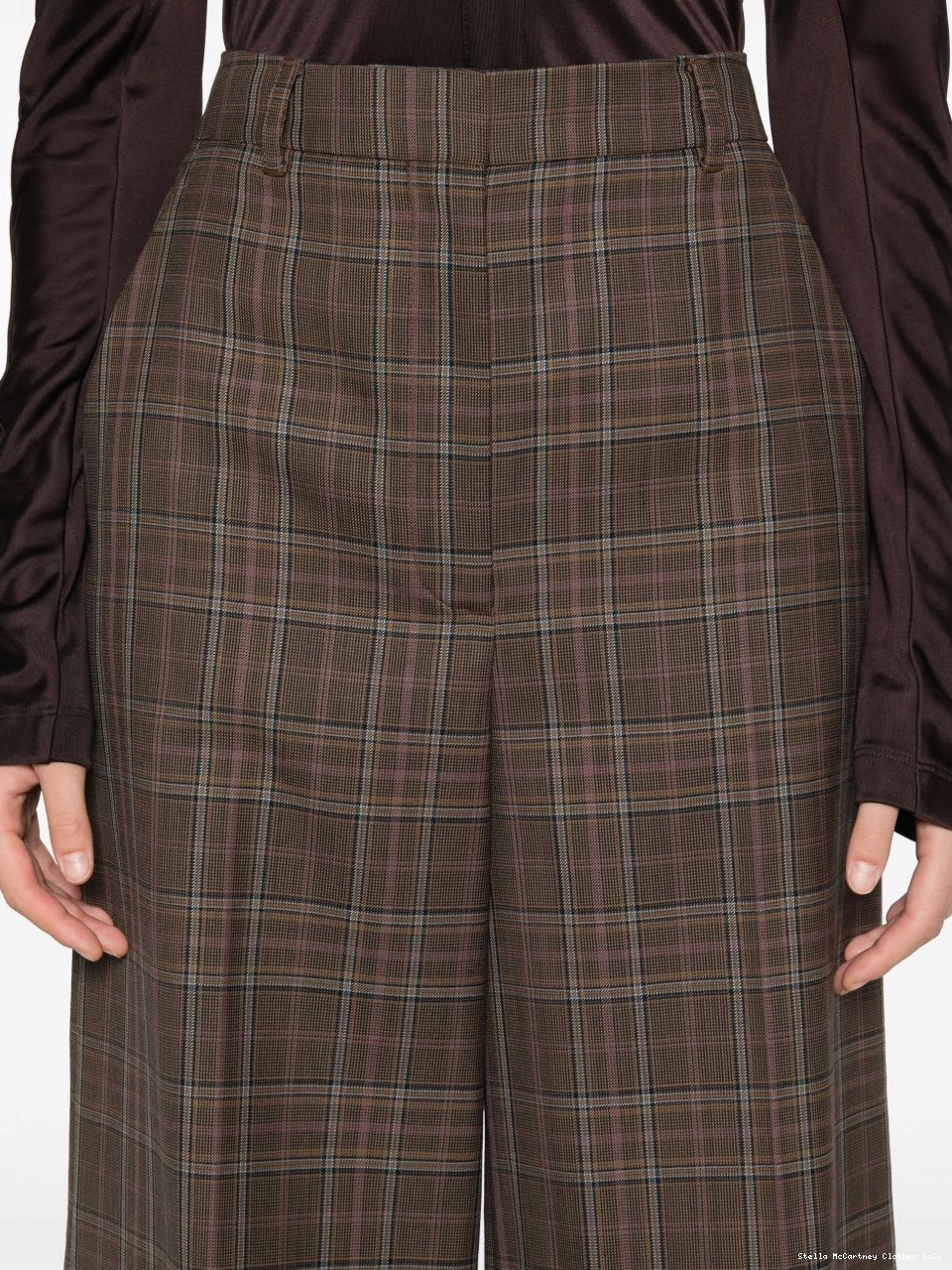Cheap Stella pants Women McCartney palazzo checked 0808